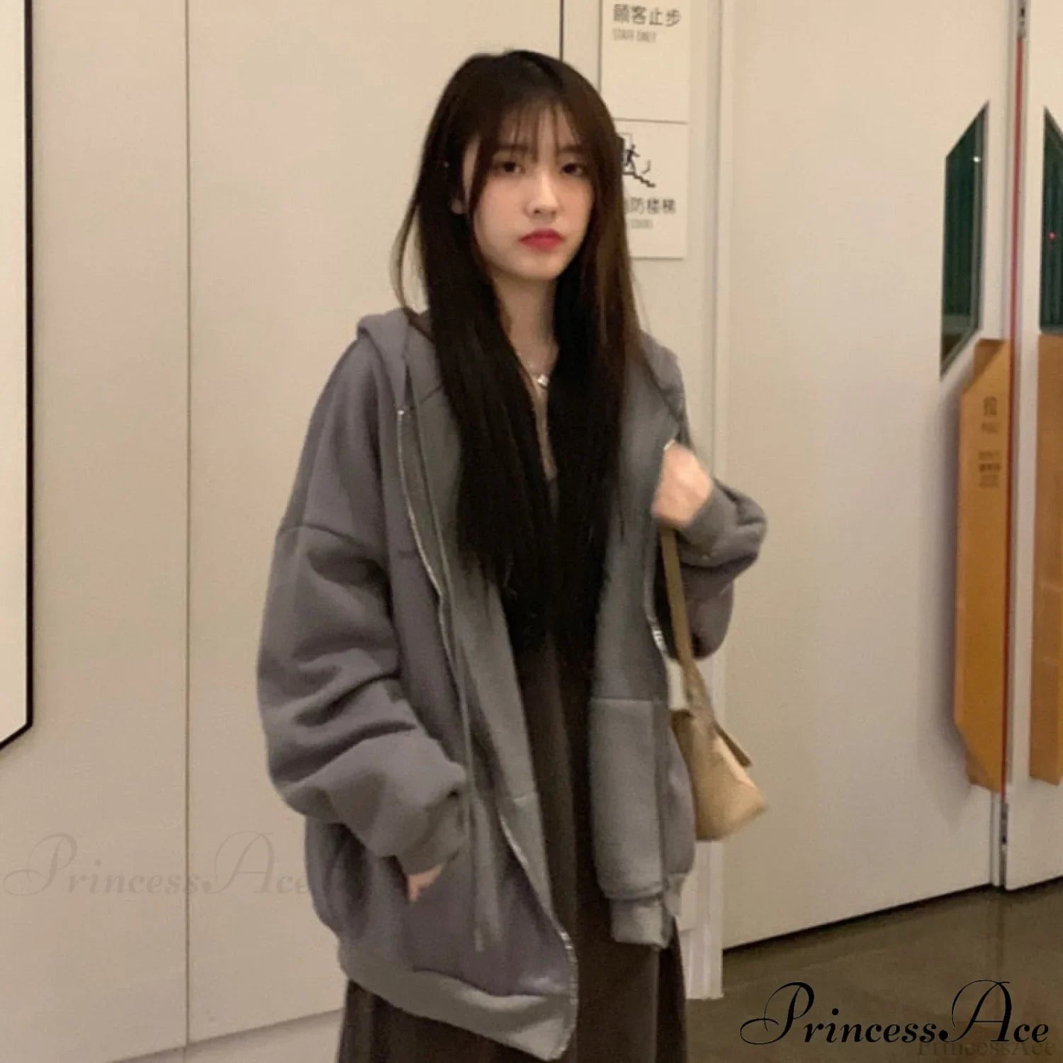 Korean Version Oversized Solid Color Hoodies image 3