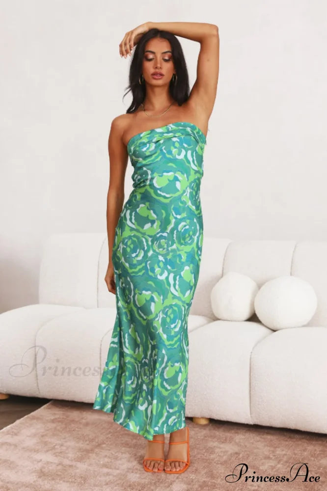 Kyra Satin Stylish Midi Dress image 6