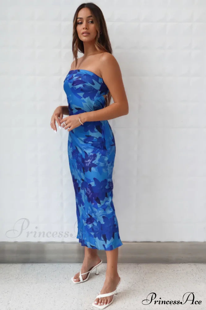 Kyra Satin Stylish Midi Dress image 17