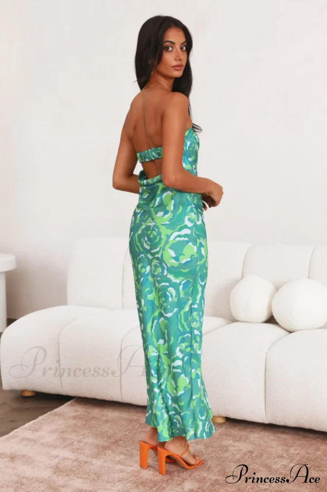 Kyra Satin Stylish Midi Dress image 9