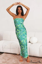 Kyra Satin Stylish Midi Dress image 7