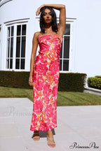 Kyra Satin Stylish Midi Dress image 22