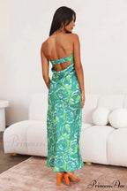 Kyra Satin Stylish Midi Dress image 10