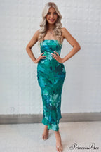 Kyra Satin Stylish Midi Dress image 11