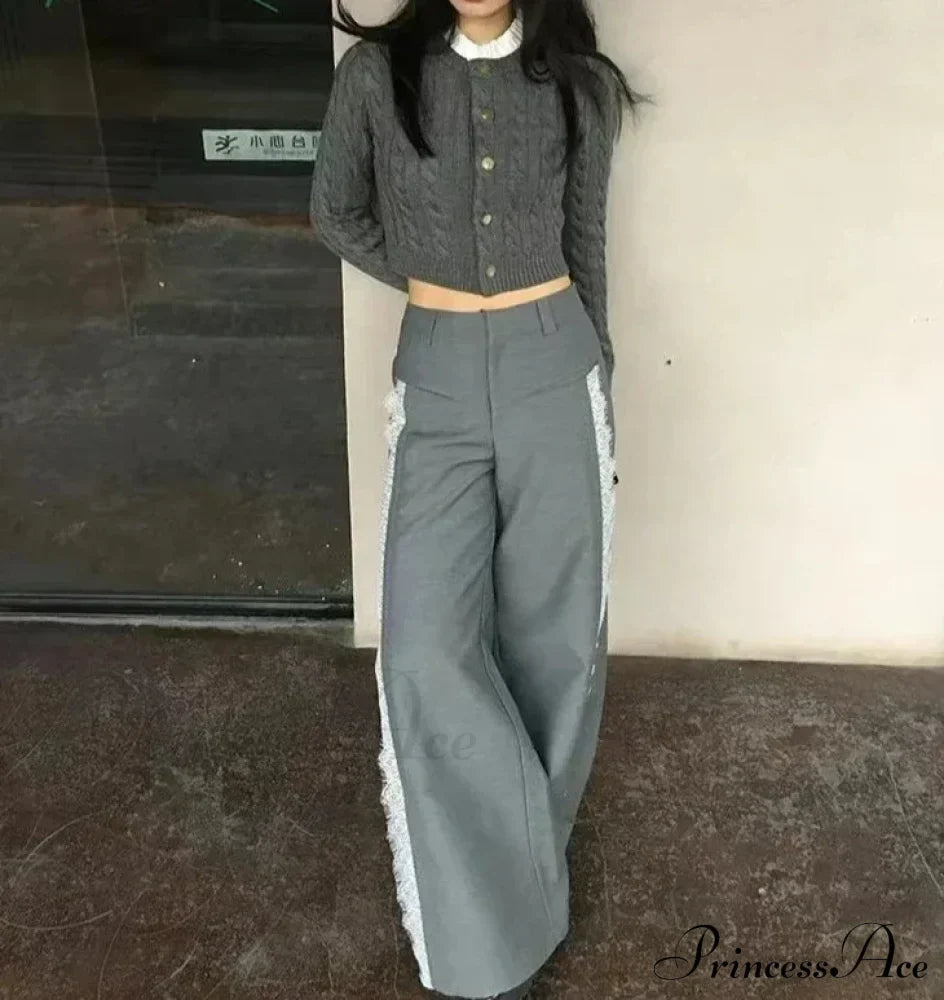 Lace Baggy High Charming Waist Loose Trousers image 6