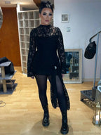 Lace Bandage Floral Party Dress image 5