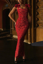 Lace Bow Bodycon Party Dress image 1