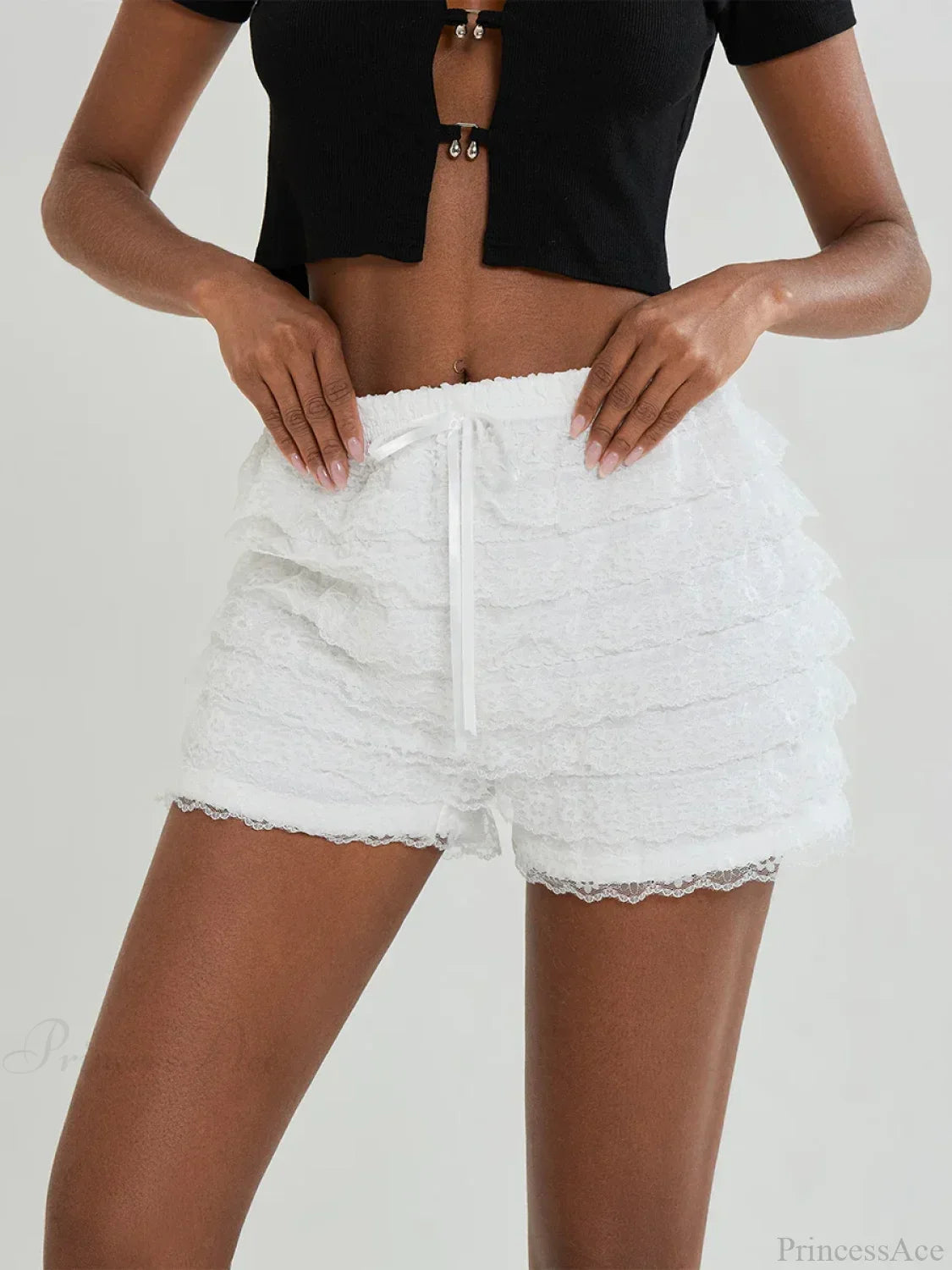 Lace Bow Tiered Bloomer Short image 4
