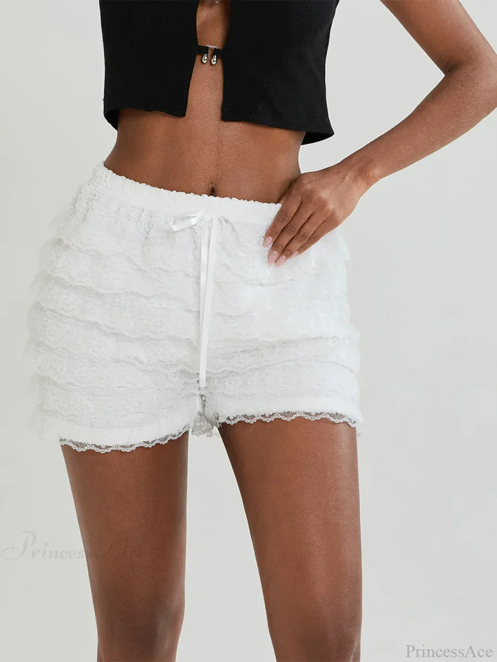 Lace Bow Tiered Bloomer Short image 1