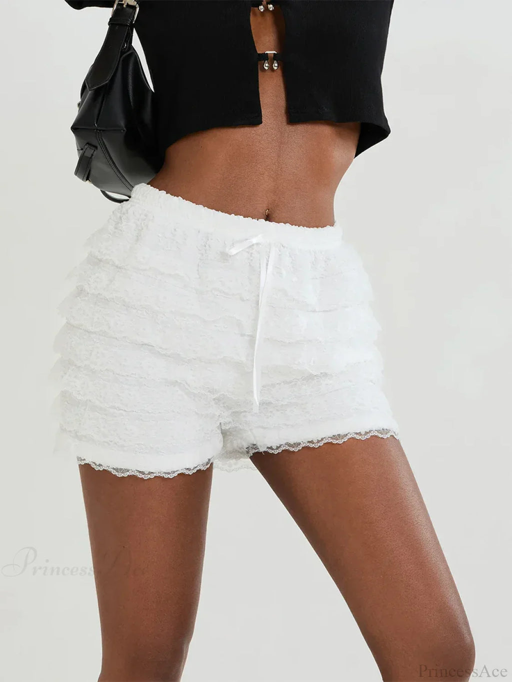 Lace Bow Tiered Bloomer Short image 3
