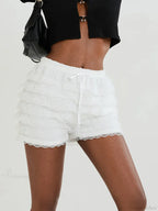Lace Bow Tiered Bloomer Short image 3