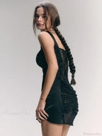 Lace Camisole Double-Layer Mini Dress image 6