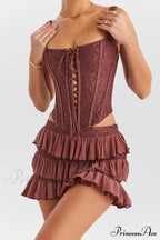 Lace Corset + Charming Mini Skirt Set image 6