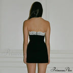 Lace Detail Sleeveless Backless Club Party Mini Dress image 5