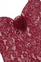 Lace Fitted Halter Bodycon Maxi Dress image 4