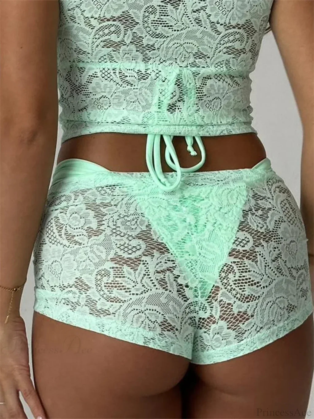 Lace Floral Bikini Cover-Up Short image 5