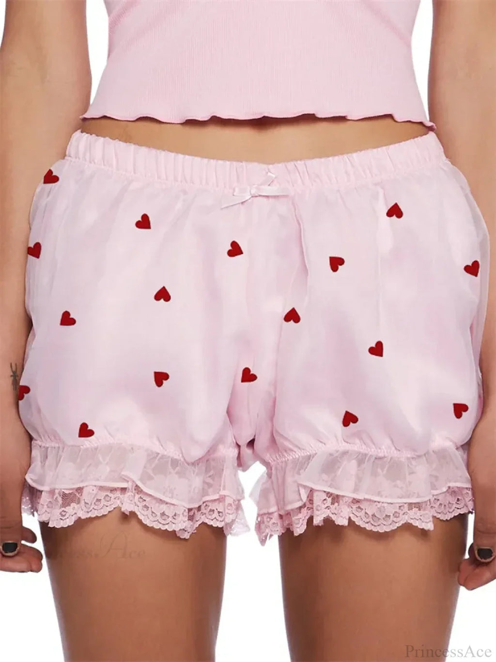 Lace Heart Bow Bloomer Short image 2