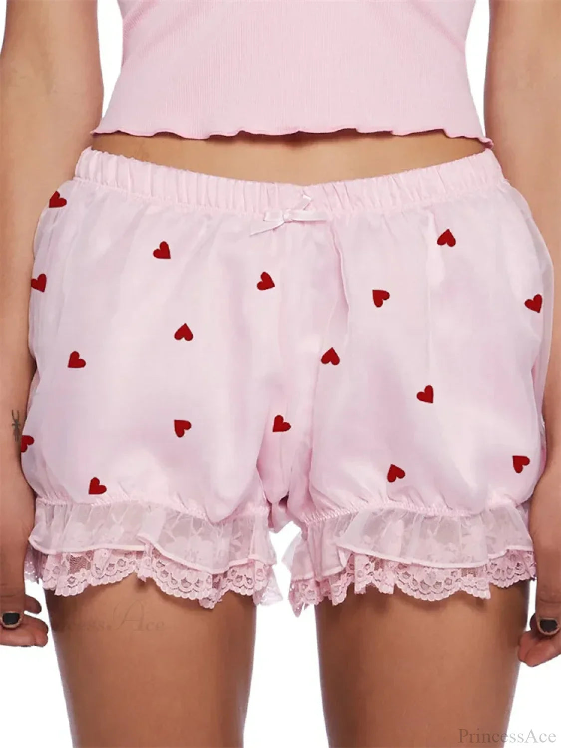 Lace Heart Bow Bloomer Short image 2