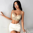 Lace Hollow Mesh Corset Spaghetti Strap Bodysuit image 6