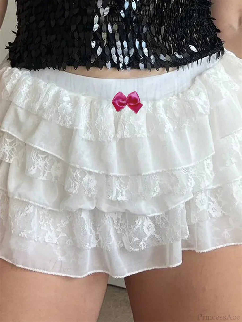 Lace Layered Bow Bloomer Short image 1