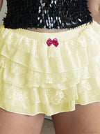 Lace Layered Bow Bloomer Short image 4