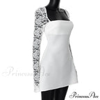 Lace Long Stylish Sleeve Mini Dress image 10