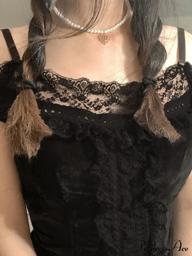 Lace O Neck Trendy Irregular Maxi Dress image 2