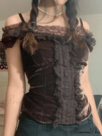 Lace O Neck Trendy Irregular Maxi Dress image 4