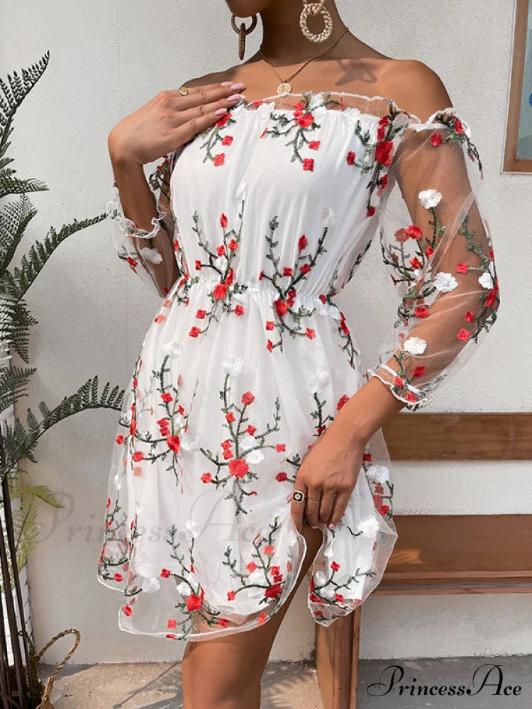 Lace Off-The-Shoulder Dress image 4
