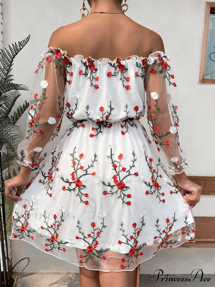 Lace Off-The-Shoulder Dress image 3