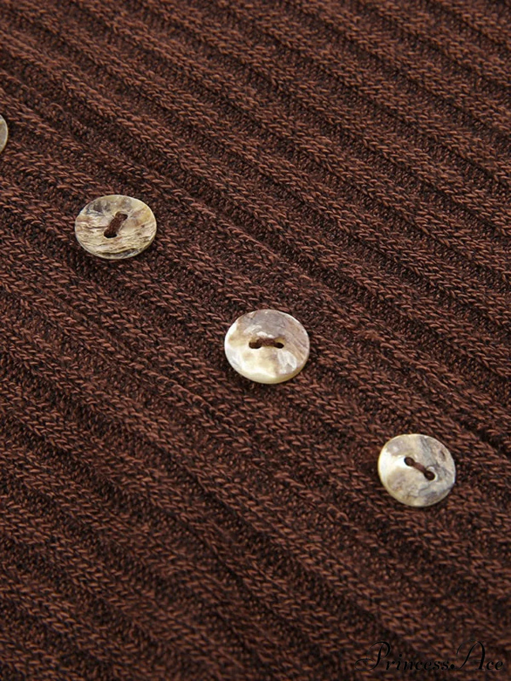 Lace Paneled Graceful Brown Tank Top image 5