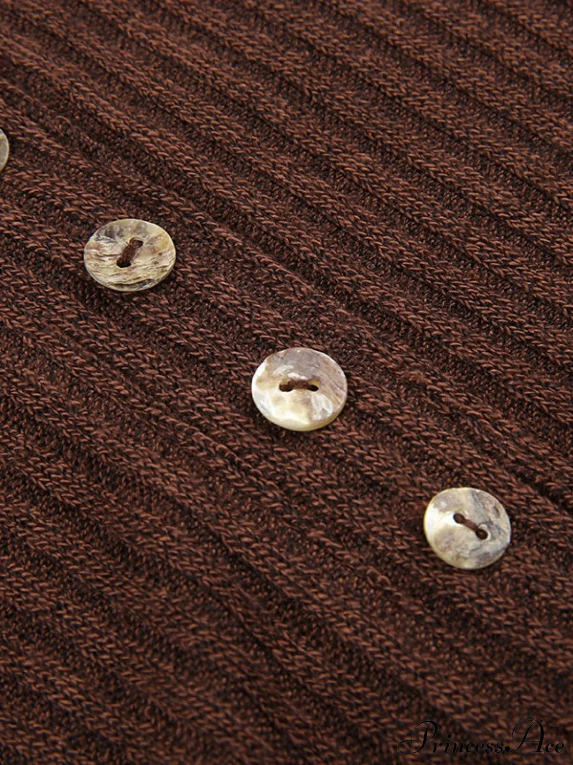 Lace Paneled Graceful Brown Tank Top image 5