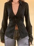 Lace Paneled Long Trendy Sleeve Blouse image 1