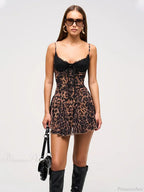 Lace Patchwork A-Line Dress image 3