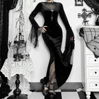 Lace Patchwork Flare Sleeve Maxi Dress image 2