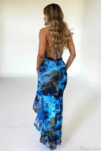 Lace Patchwork Halter Vacation Dress image 5