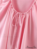 Lace Patchwork Ruched Vintage Sleeveless Strap Backless Mini Dress image 4