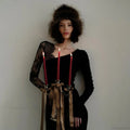Lace Patchwork Transparent Maxi Dress image 1