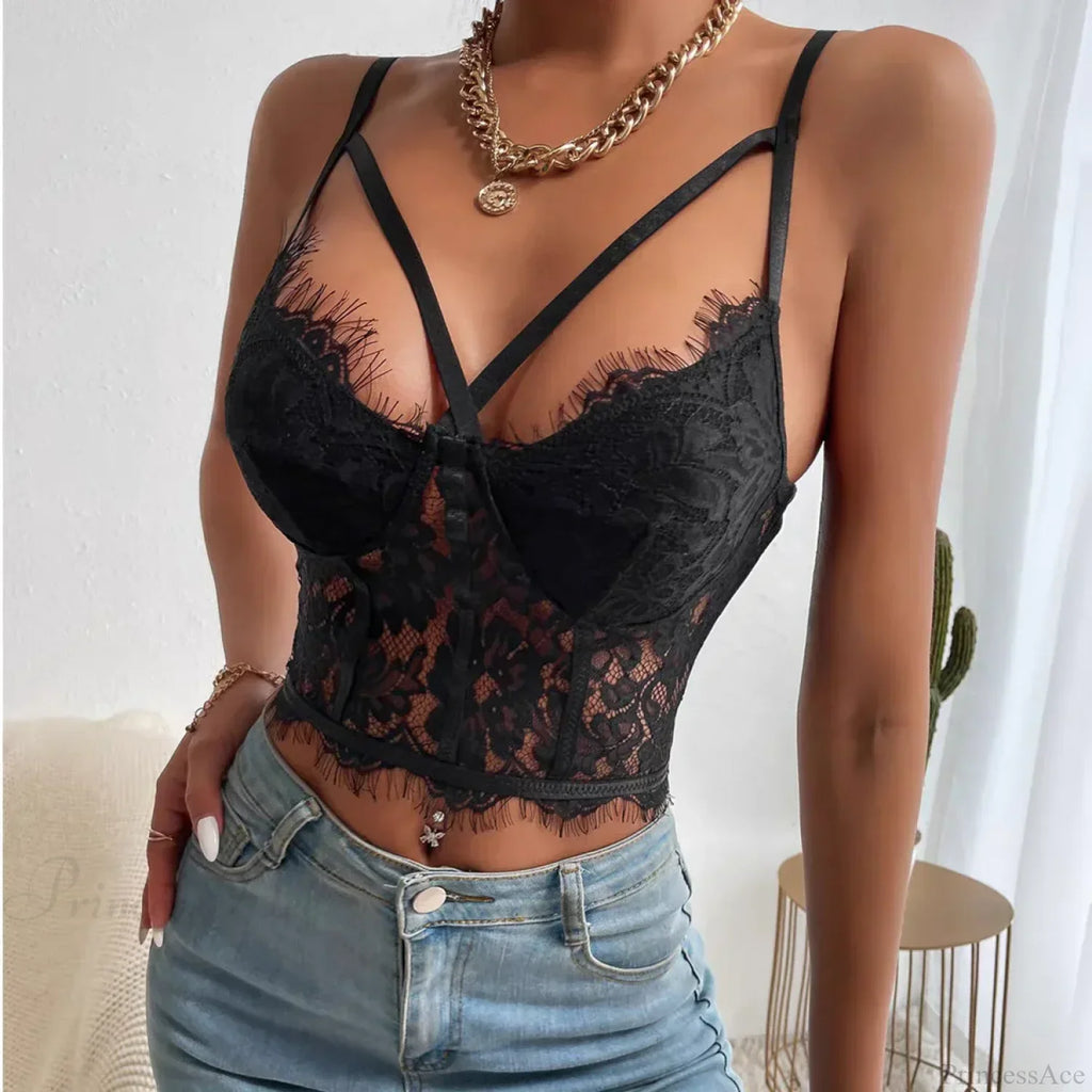 Lace Perspective Spice Girls Halter Corset Top image 3