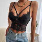 Lace Perspective Spice Girls Halter Corset Top image 3