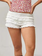 Lace Ruffle Elastic Waist Short image 4