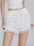 Lace Ruffled Bow FLower Short image 7