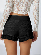 Lace Ruffled Privacy Protect Short image 3
