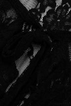 Lace Sheer Tie Cardigan Blouse image 4