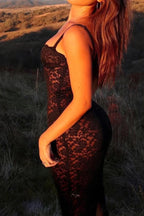 Lace Slit Cami Dress image 5