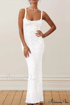 Lace Slit Cami Dress image 13