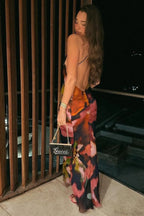 Lace Spaghetti Strap Holiday Maxi Dress image 3