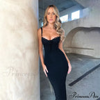 Lace Spliced Backless Elegant Tie Front Gown Slit Summer Vestidos Midi Dress image 1