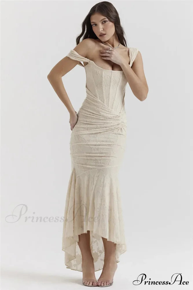 Lace Textured Strap Charming Wrap Midi Dress image 21