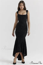 Lace Textured Strap Charming Wrap Midi Dress image 33